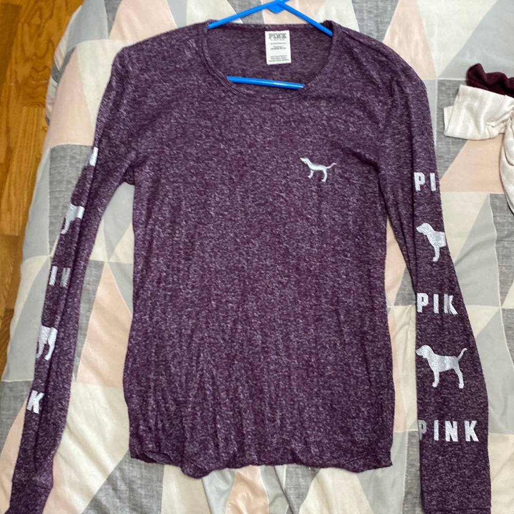 Pink long sleeve sleep shirt
